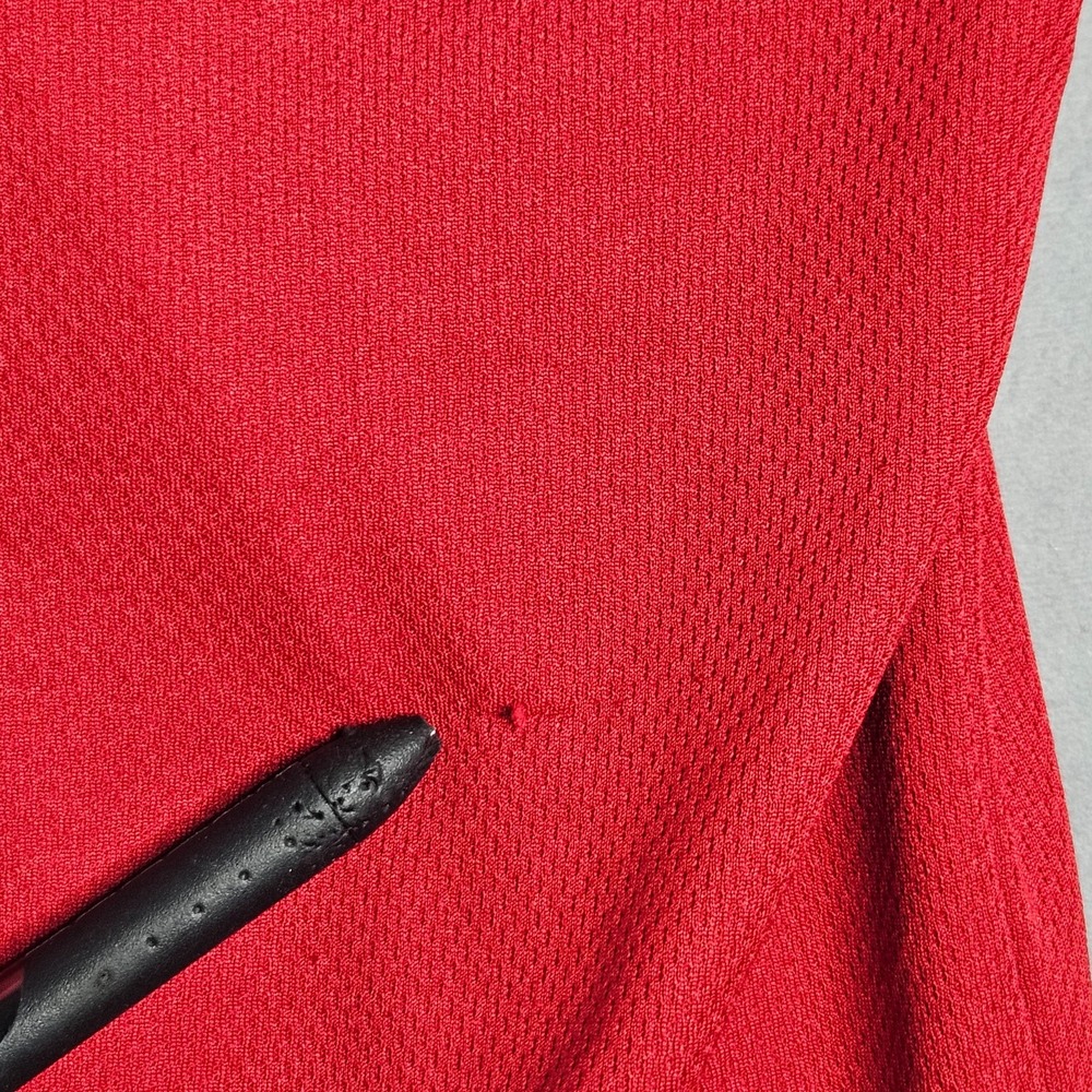 Scottevest Polo Shirt Mens Small Red Zip Pocket Performance Stretch Travel TEC - Picture 8 of 15